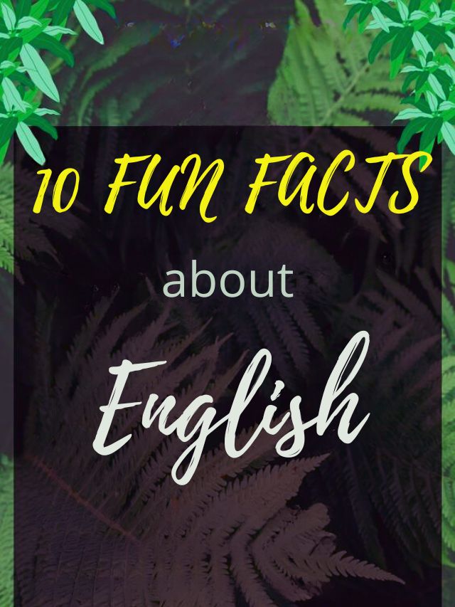 10 FUN FACTS about English